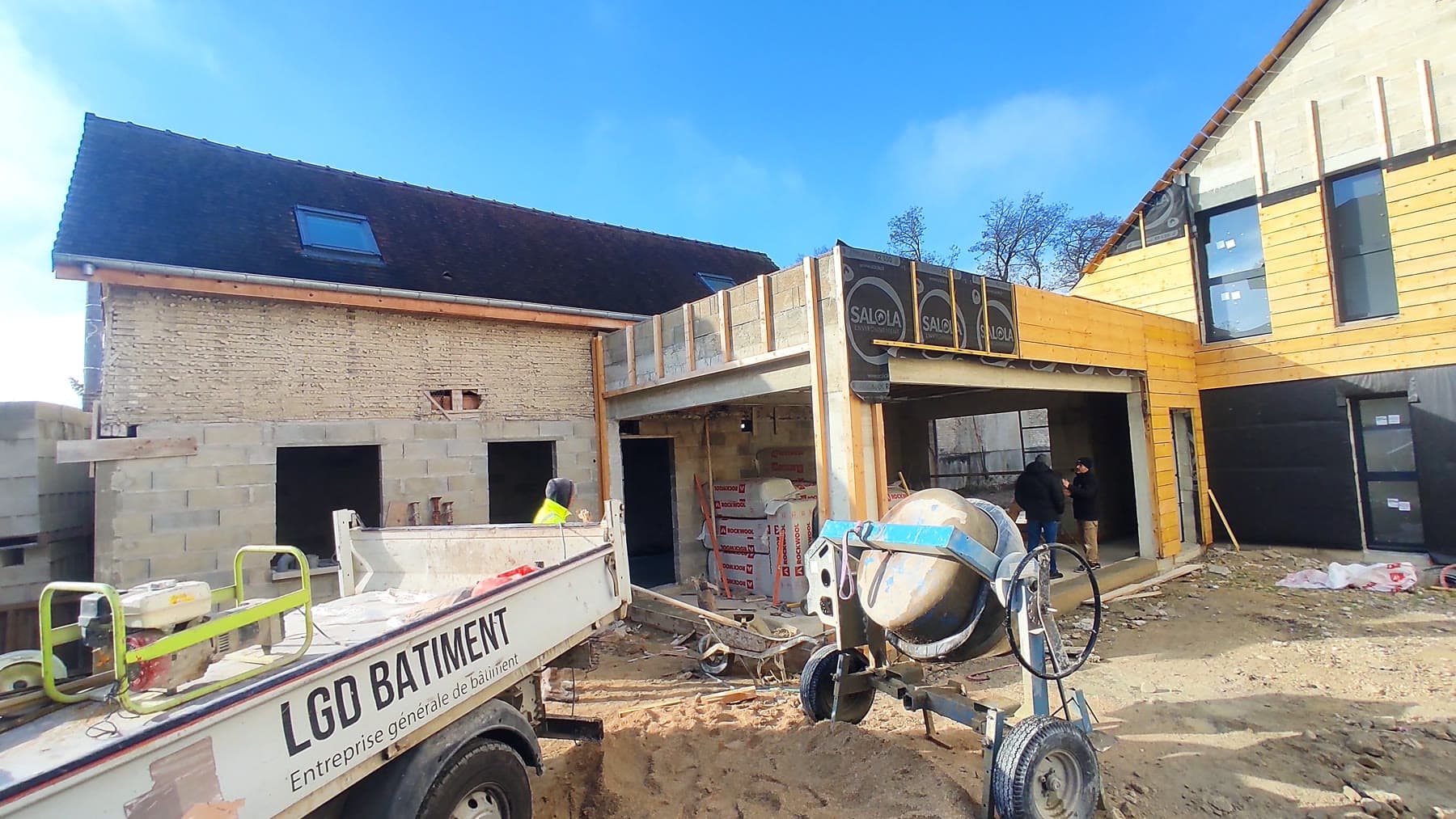 Maison individuelle en construction par LGD Bâtiment à Troyes